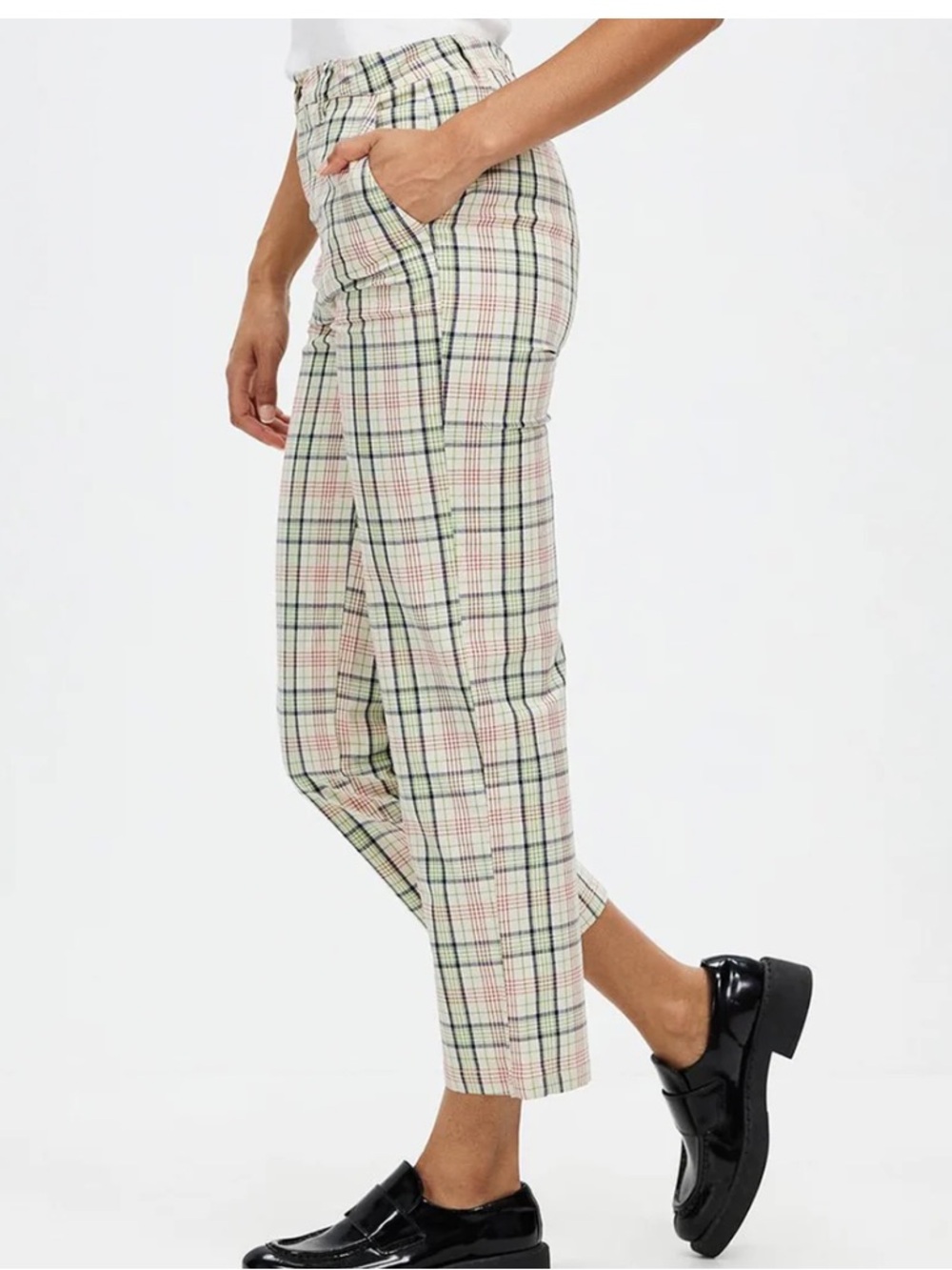 Brixton Victory Chino Dove High Waisted Straight Leg Woman’s Pants Size 26-NWT